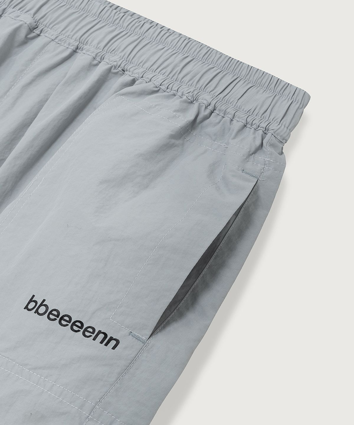벤(BBEEEENN) 테크니컬 패브릭 쇼츠_애쉬 블루