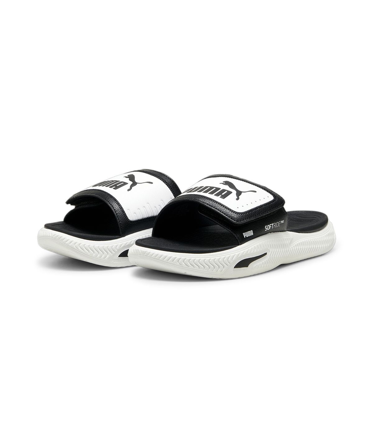 푸마(PUMA) 소프트라이드 프로 슬라이드 24 V - 블랙:화이트 / 395431-01