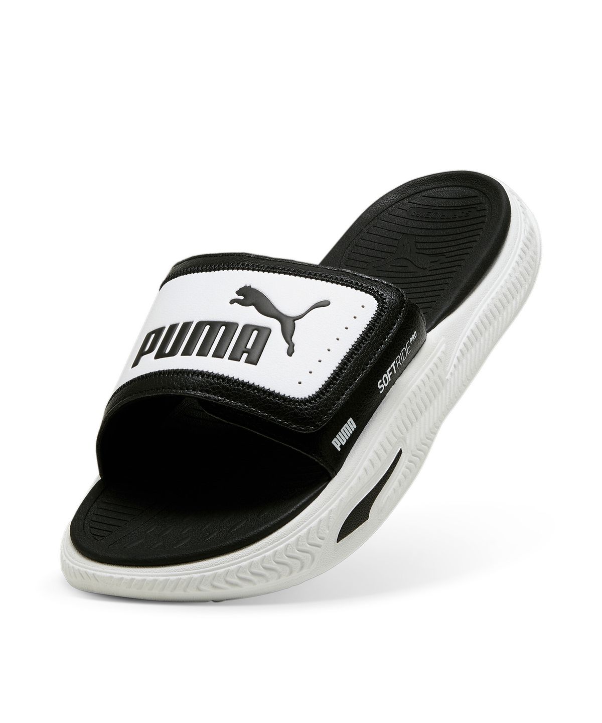 푸마(PUMA) 소프트라이드 프로 슬라이드 24 V - 블랙:화이트 / 395431-01