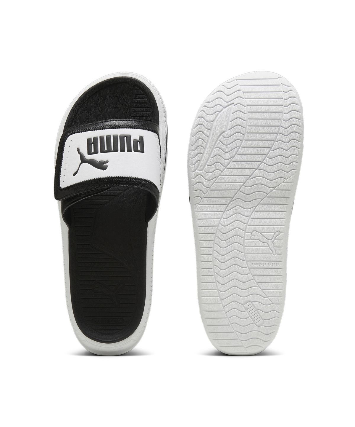 푸마(PUMA) 소프트라이드 프로 슬라이드 24 V - 블랙:화이트 / 395431-01