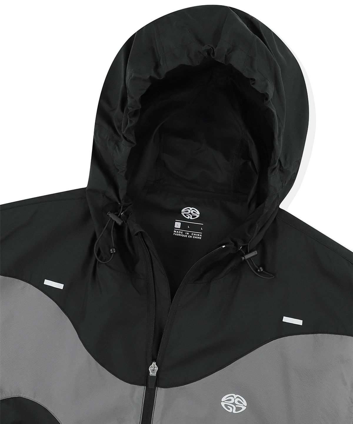 마하그리드(MAHAGRID) WAVE M LOGO HOODED WINDBREAKER BLACK(MG2ESMB960A)