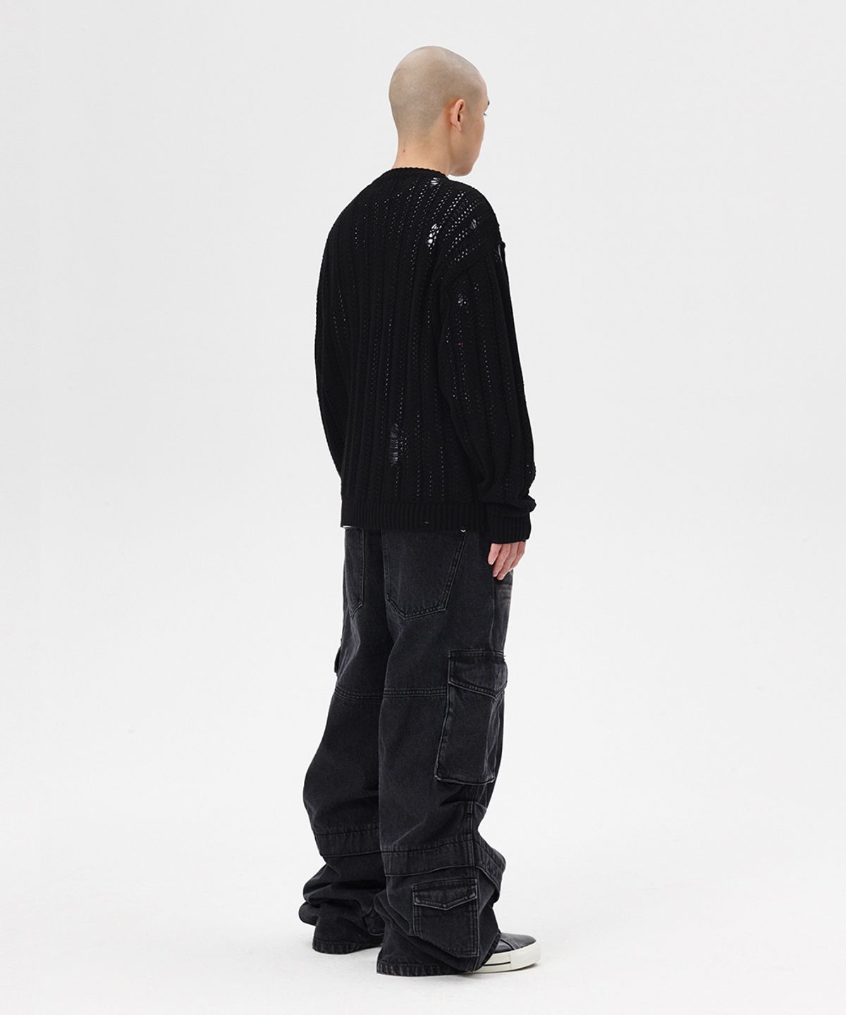 마하그리드(MAHAGRID) BLESSED MESH KNIT BLACK(MG2ESMK601A)