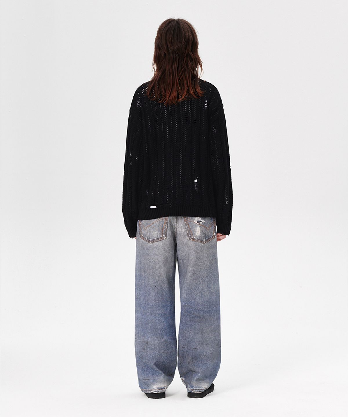 마하그리드(MAHAGRID) BLESSED MESH KNIT BLACK(MG2ESMK601A)