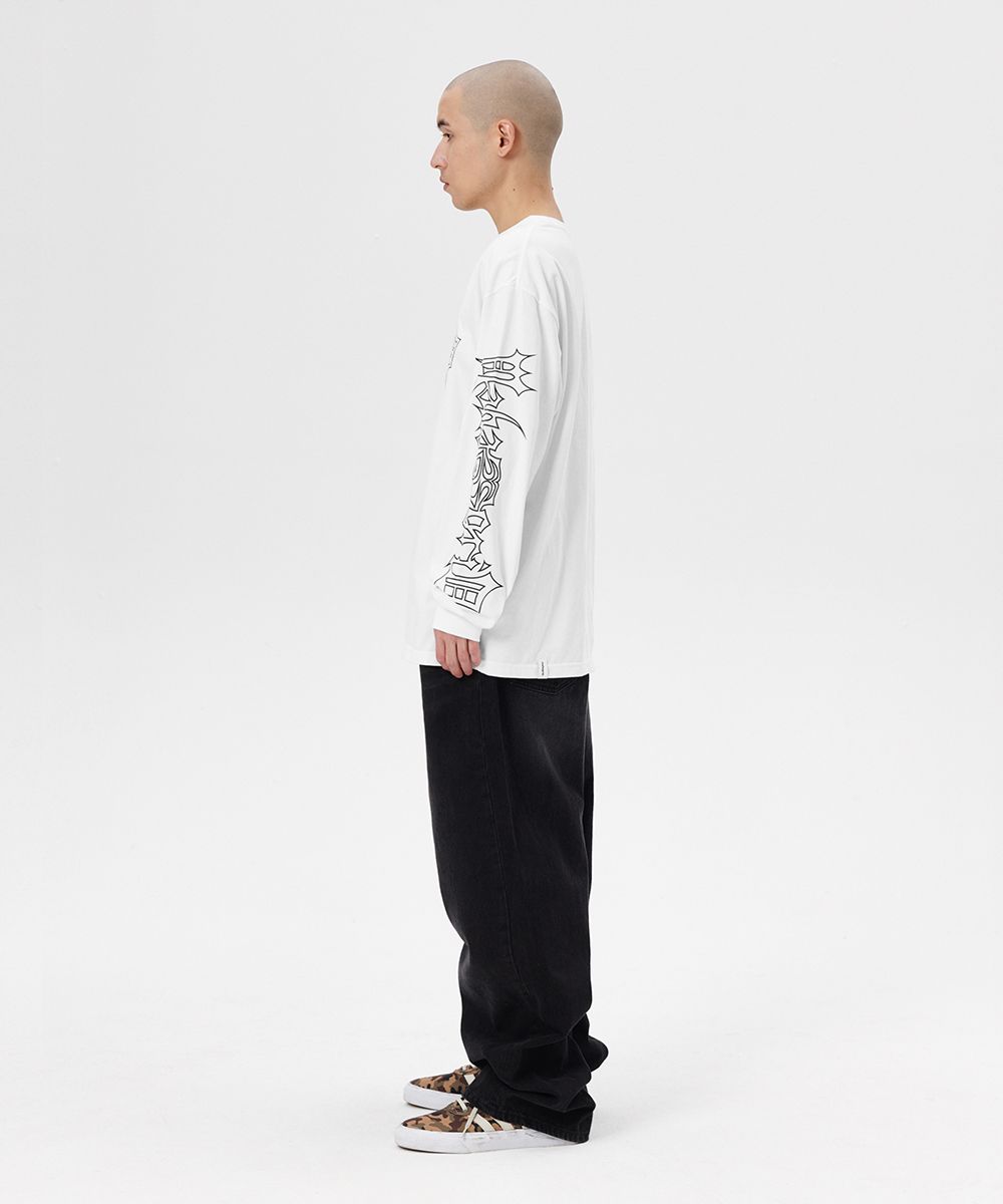 【mahagrid】24SS★ GOTHIC ECLIPSE LOGO LS TEE MUSINSA | MAHAGRID GOTHIC ECLIPSE LOGO LS TEE WHITE(MG2ESMT564A)