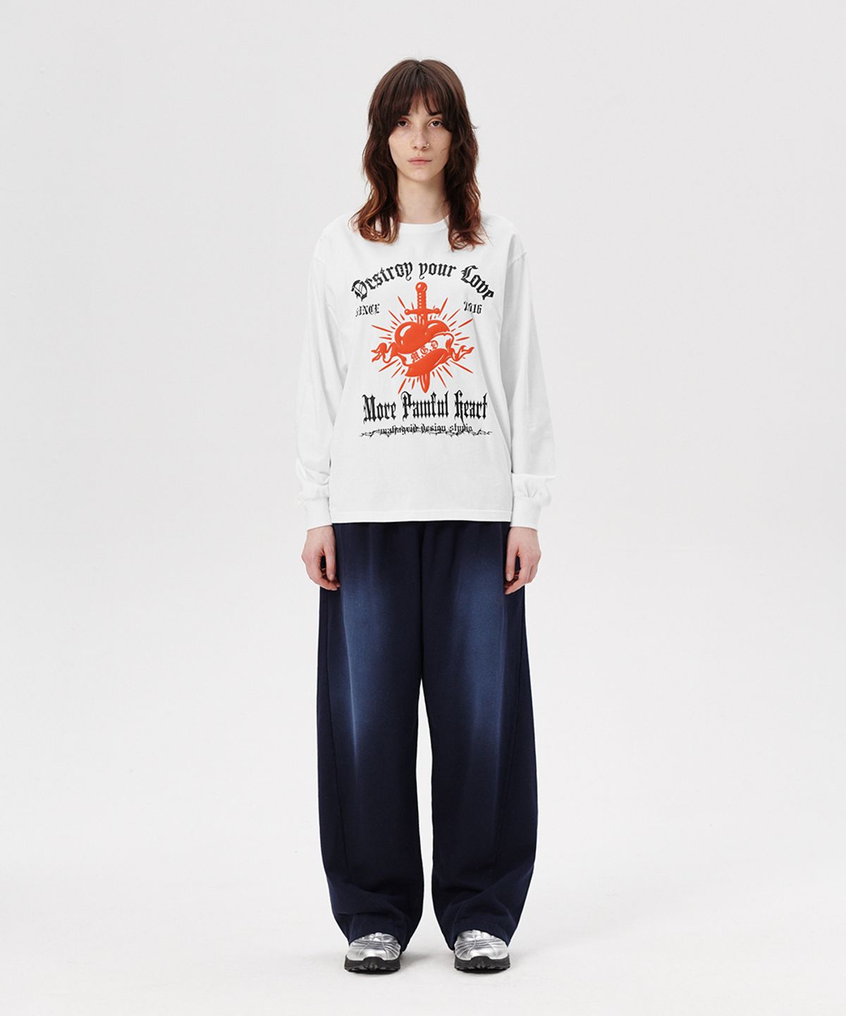 마하그리드(MAHAGRID) PAINFUL LS TEE WHITE(MG2ESMT563A)
