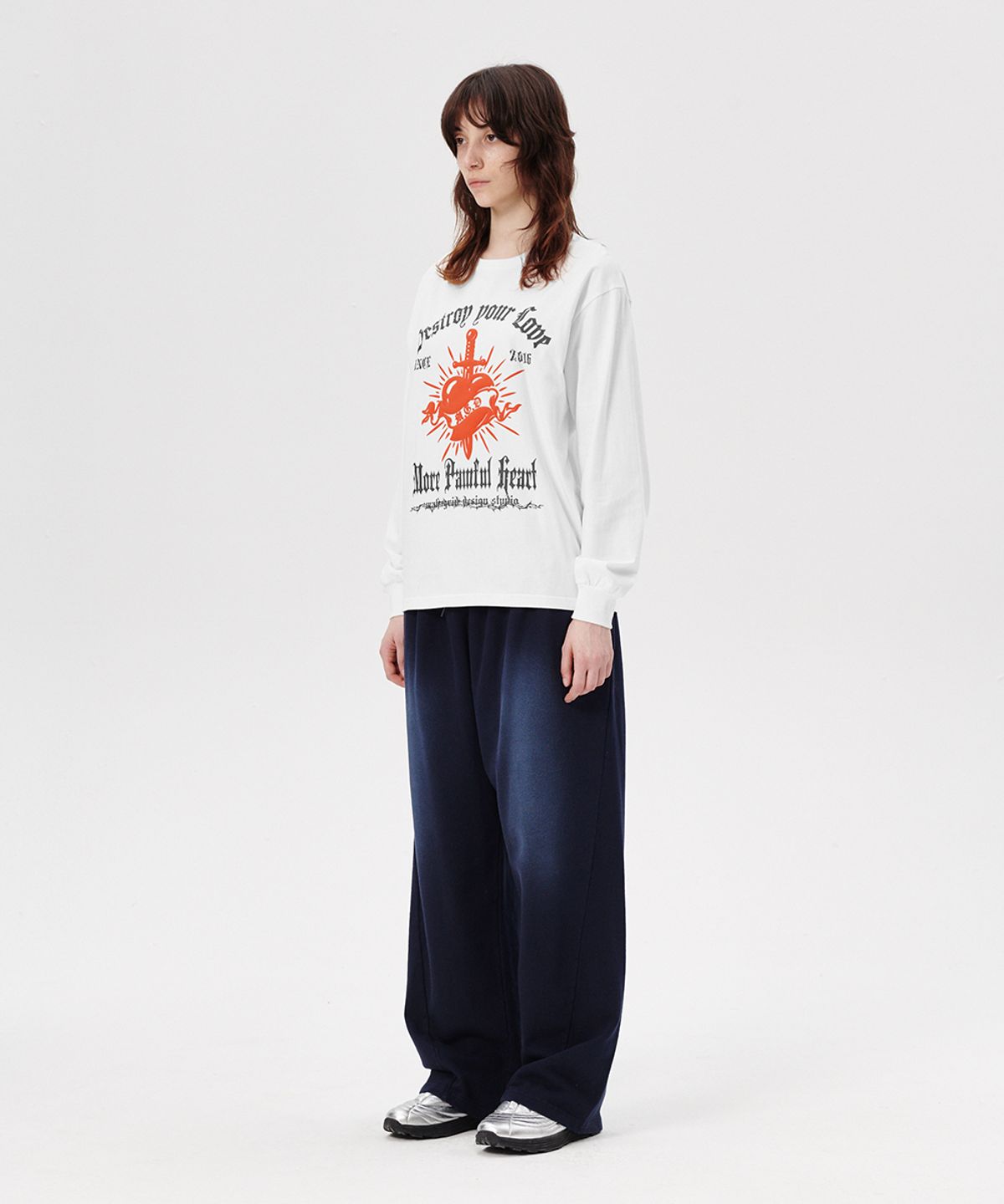 마하그리드(MAHAGRID) PAINFUL LS TEE WHITE(MG2ESMT563A)