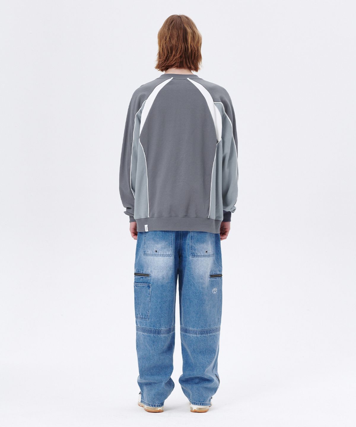 마하그리드(MAHAGRID) TRACK PIPING SWEATSHIRT BLUE(MG2ESMM453A)