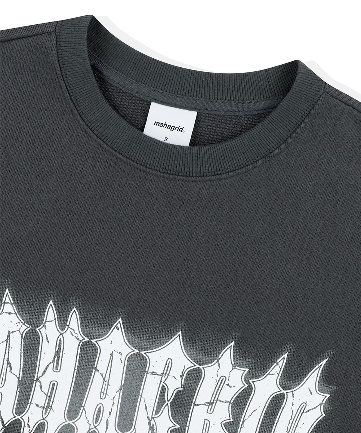 마하그리드(MAHAGRID) STAR LOGO SWEATSHIRT CHARCOAL(MG2ESMM454A)