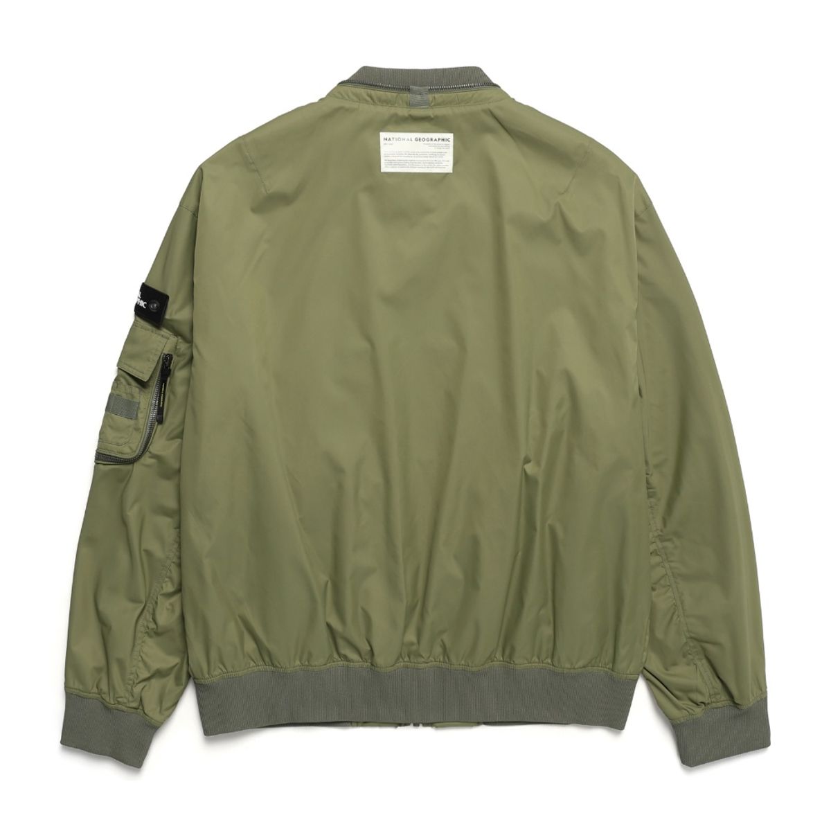 내셔널지오그래픽(NATIONALGEOGRAPHIC) N241MJP901 헬리아카 세미 오버핏 MA-1 항공점퍼 LICHEN KHAKI