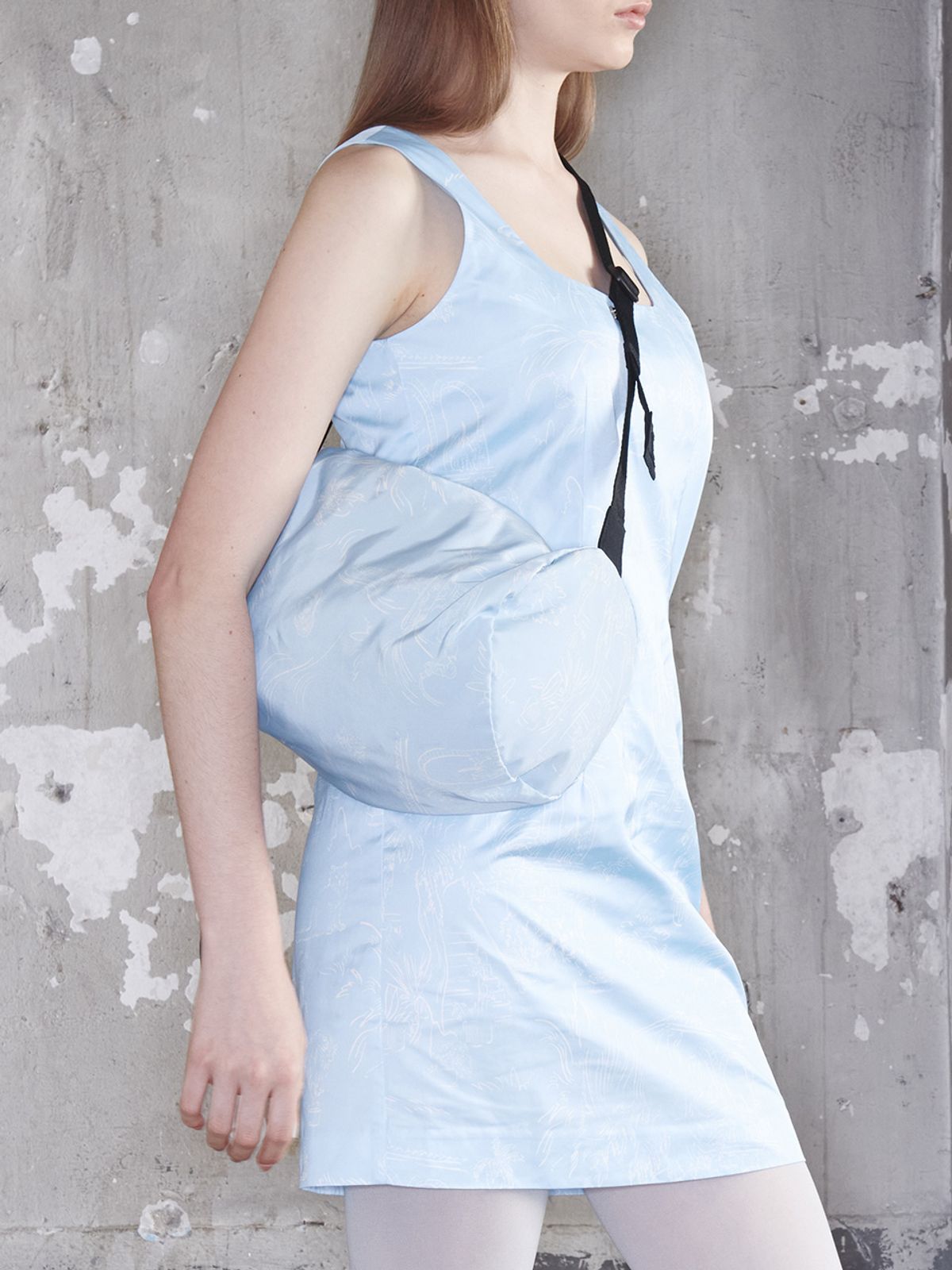 기준(KIJUN) Drawing Sport Bag UNISEX Print Sky Blue