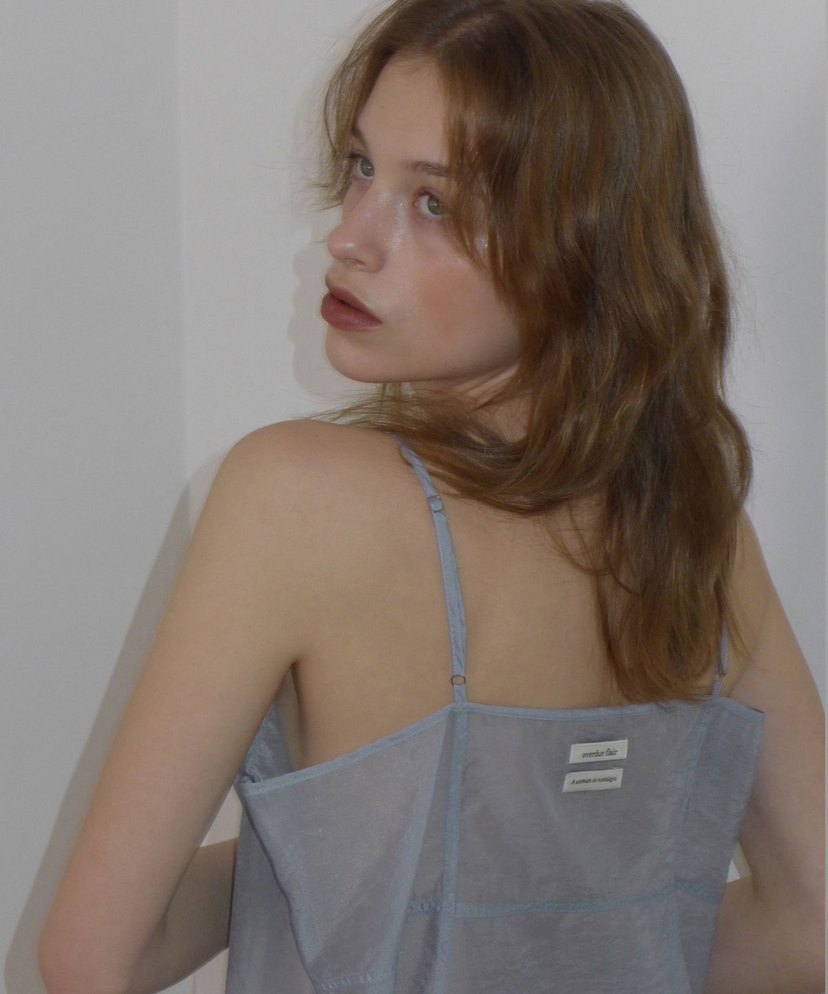 오버듀플레어(OVERDUEFLAIR) SHEER BUSTIER OPS_HAZE BLUE