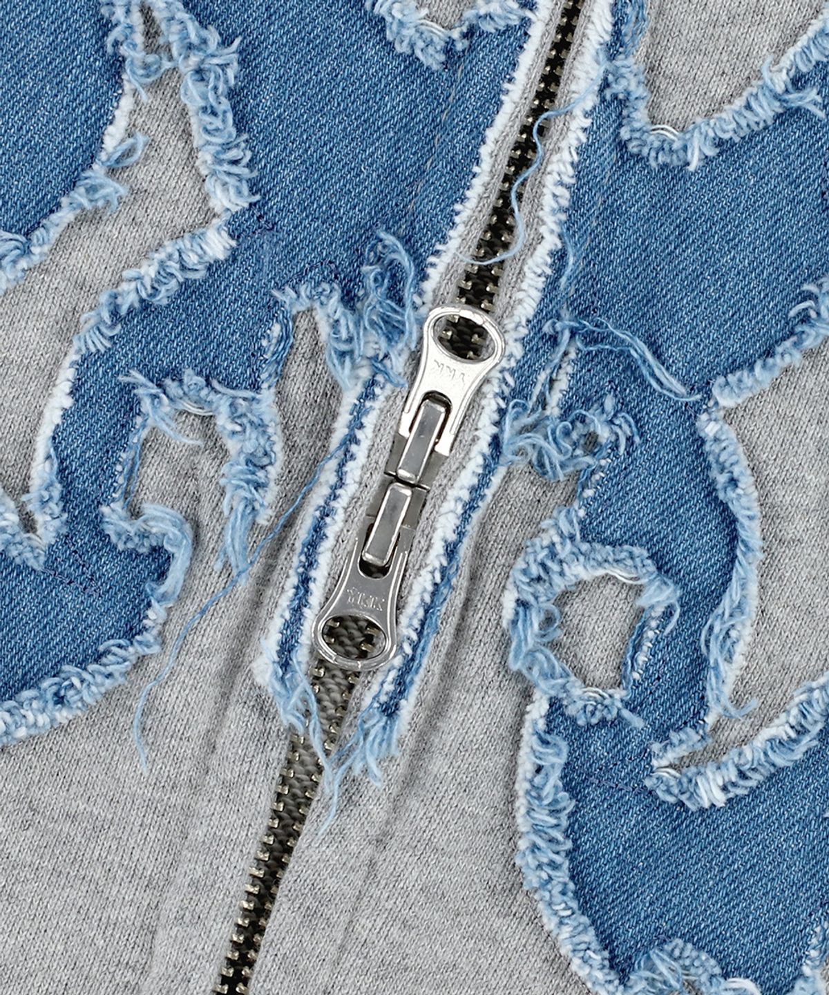 마하그리드(MAHAGRID) BUTTERFLY APPLIQUE HOOD ZIP-UP GREY(MG2ESMM413A)