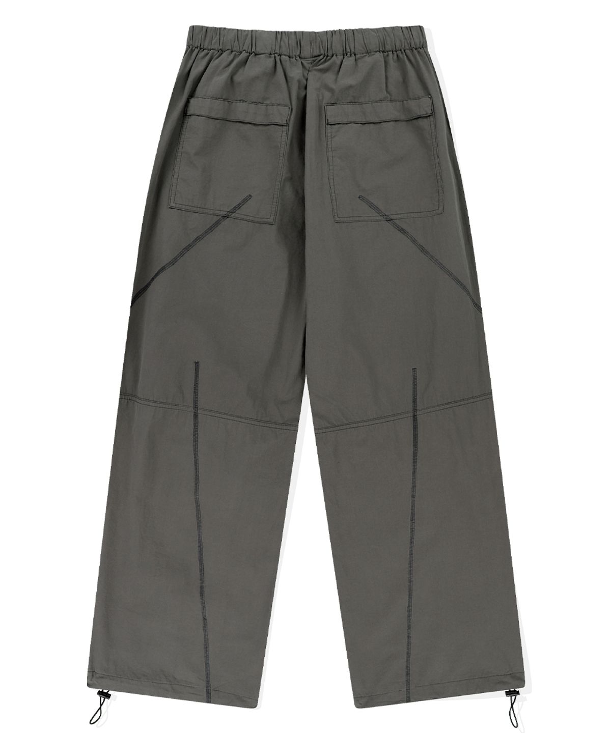 마하그리드(MAHAGRID) COVER STITCH PARACHUTE PANT BLACK(MG2ESMPA11A)