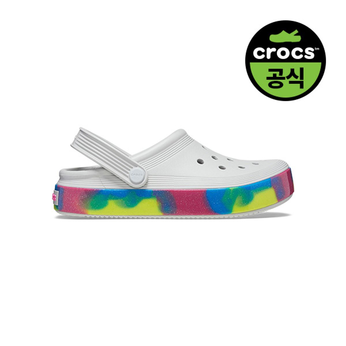크록스키즈(CROCS KIDS) 키즈 오프 코트 글리터 밴드 클로그 ATM (24SKCL209714)