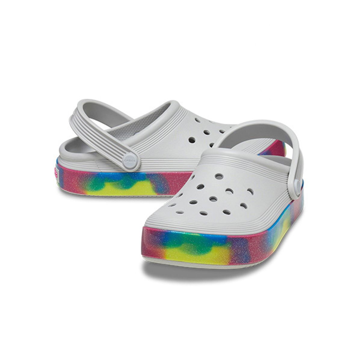 크록스키즈(CROCS KIDS) 키즈 오프 코트 글리터 밴드 클로그 ATM (24SKCL209714)