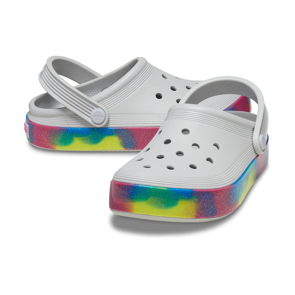 크록스키즈(CROCS KIDS) 키즈 오프 코트 글리터 밴드 클로그 ATM (24SKCL209714)