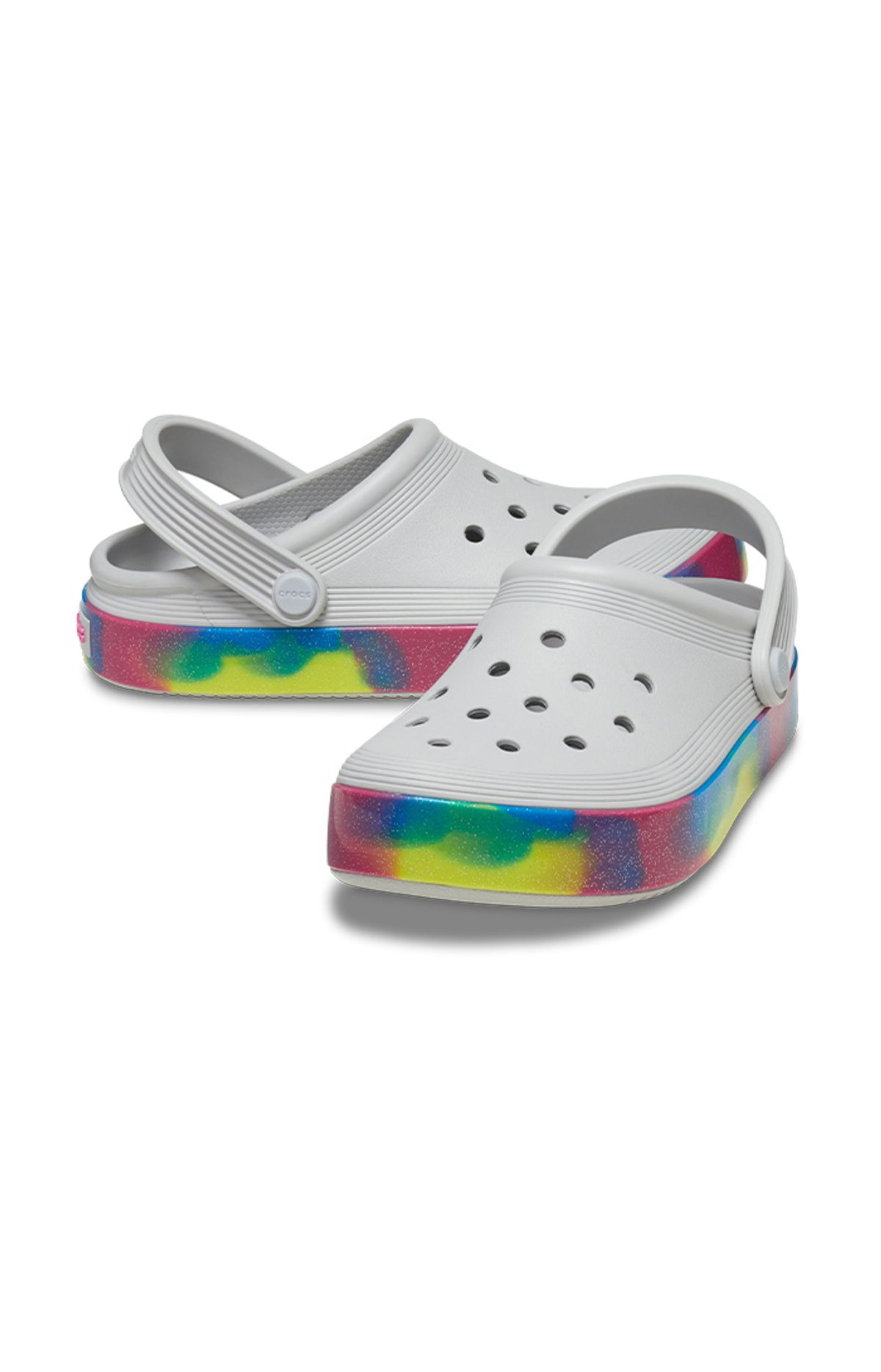 크록스키즈(CROCS KIDS) 키즈 오프 코트 글리터 밴드 클로그 ATM (24SKCL209714)