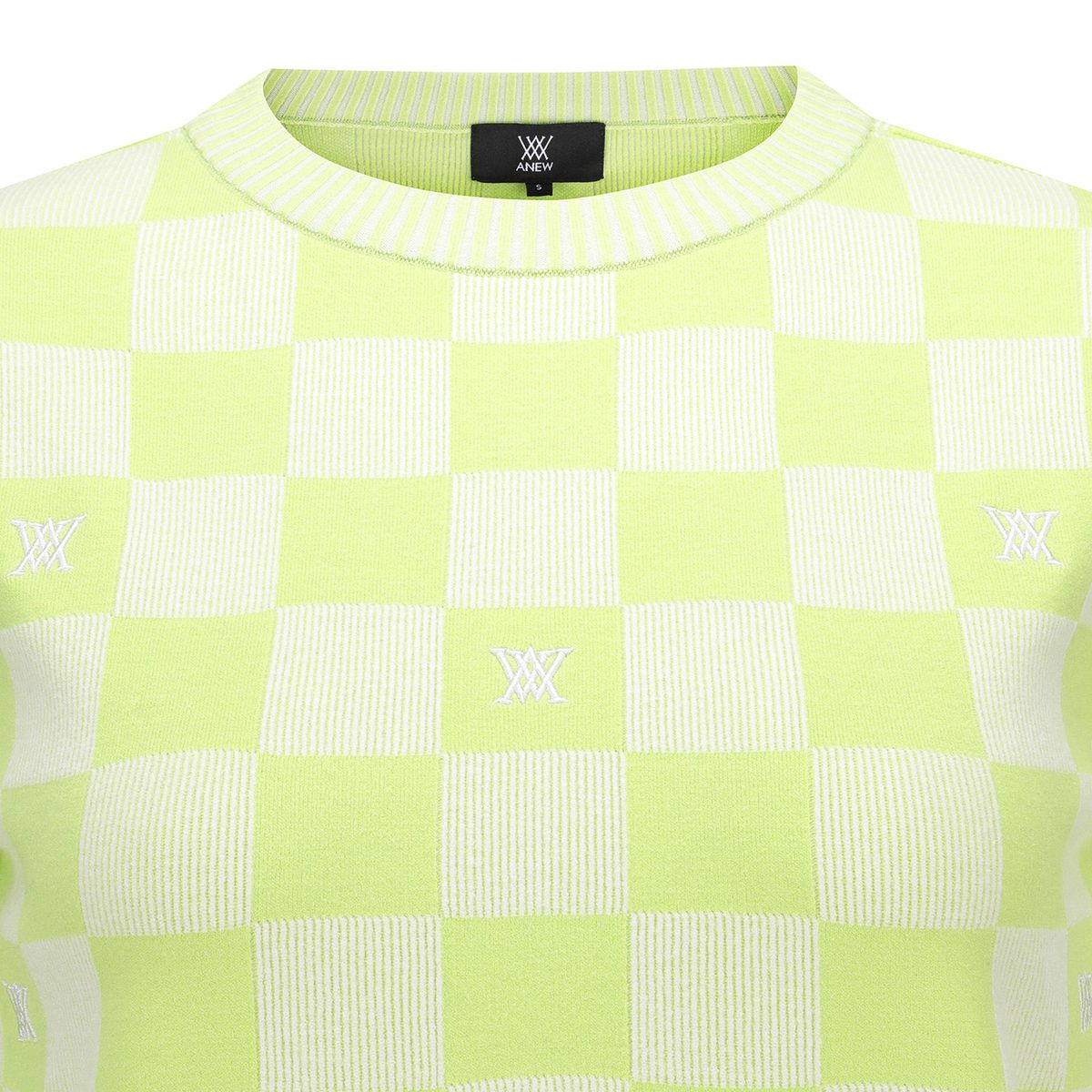 어뉴골프(ANEW GOLF) WOMEN CHECK BOARD PULLOVER_LI