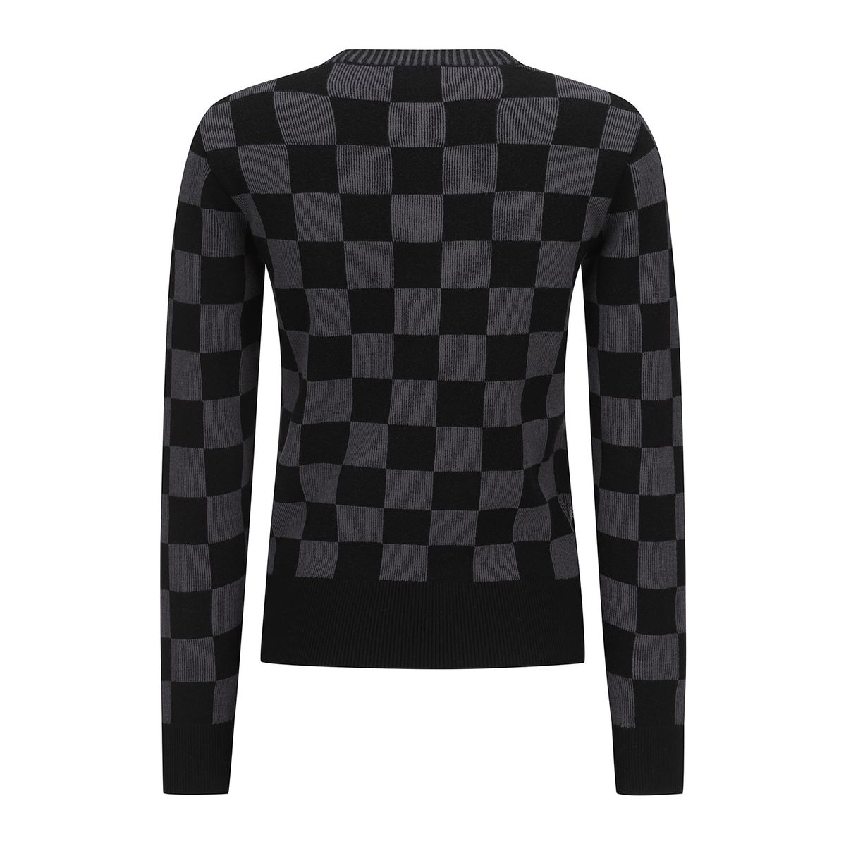 어뉴골프(ANEW GOLF) WOMEN CHECK BOARD PULLOVER_BK