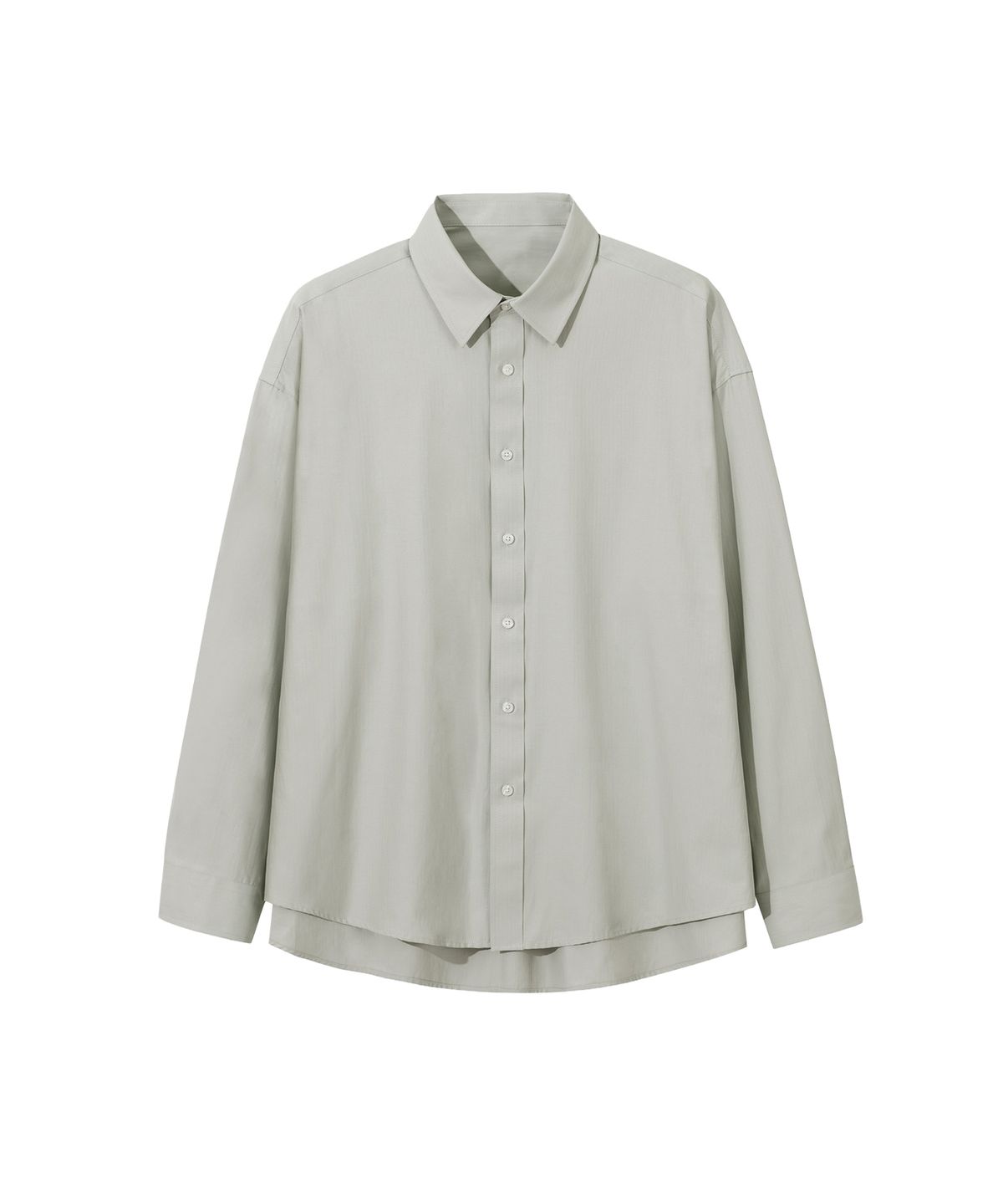 세컨모놀로그(SECONDMONO) (TIE SET)Side Slit Oversized Cotton Shirt [8 color]_SESH008
