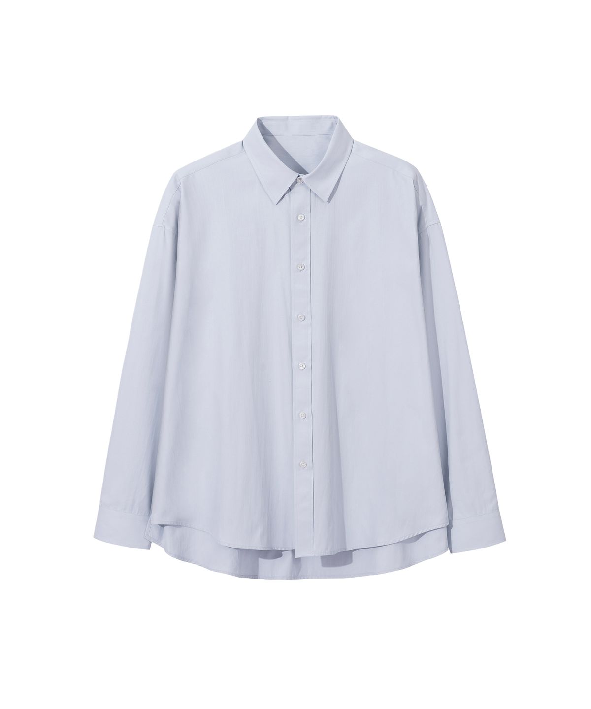 세컨모놀로그(SECONDMONO) (TIE SET)Side Slit Oversized Cotton Shirt [8 color]_SESH008