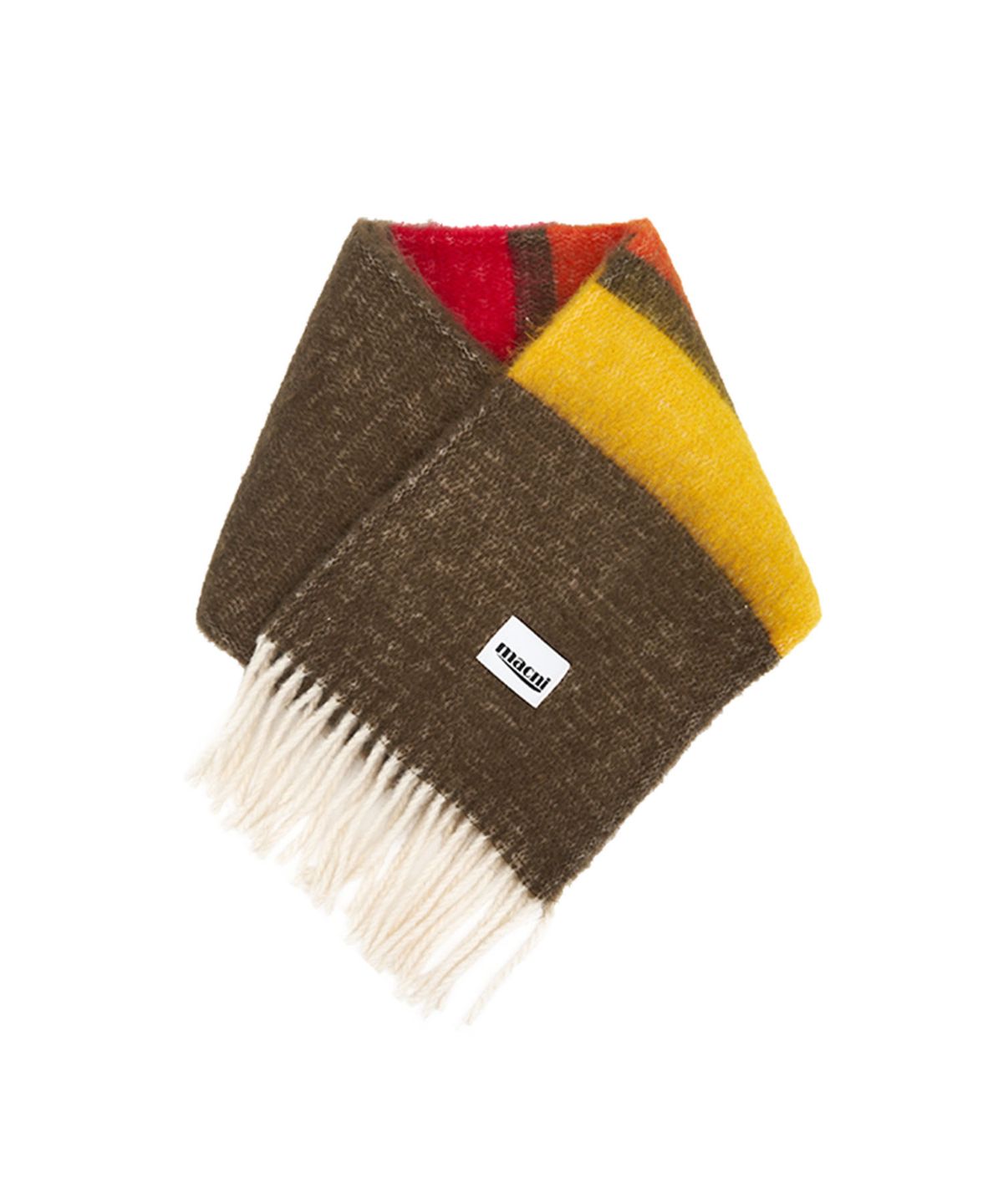 마크니(MACNI) RAINBOW MUFFLER_BROWN