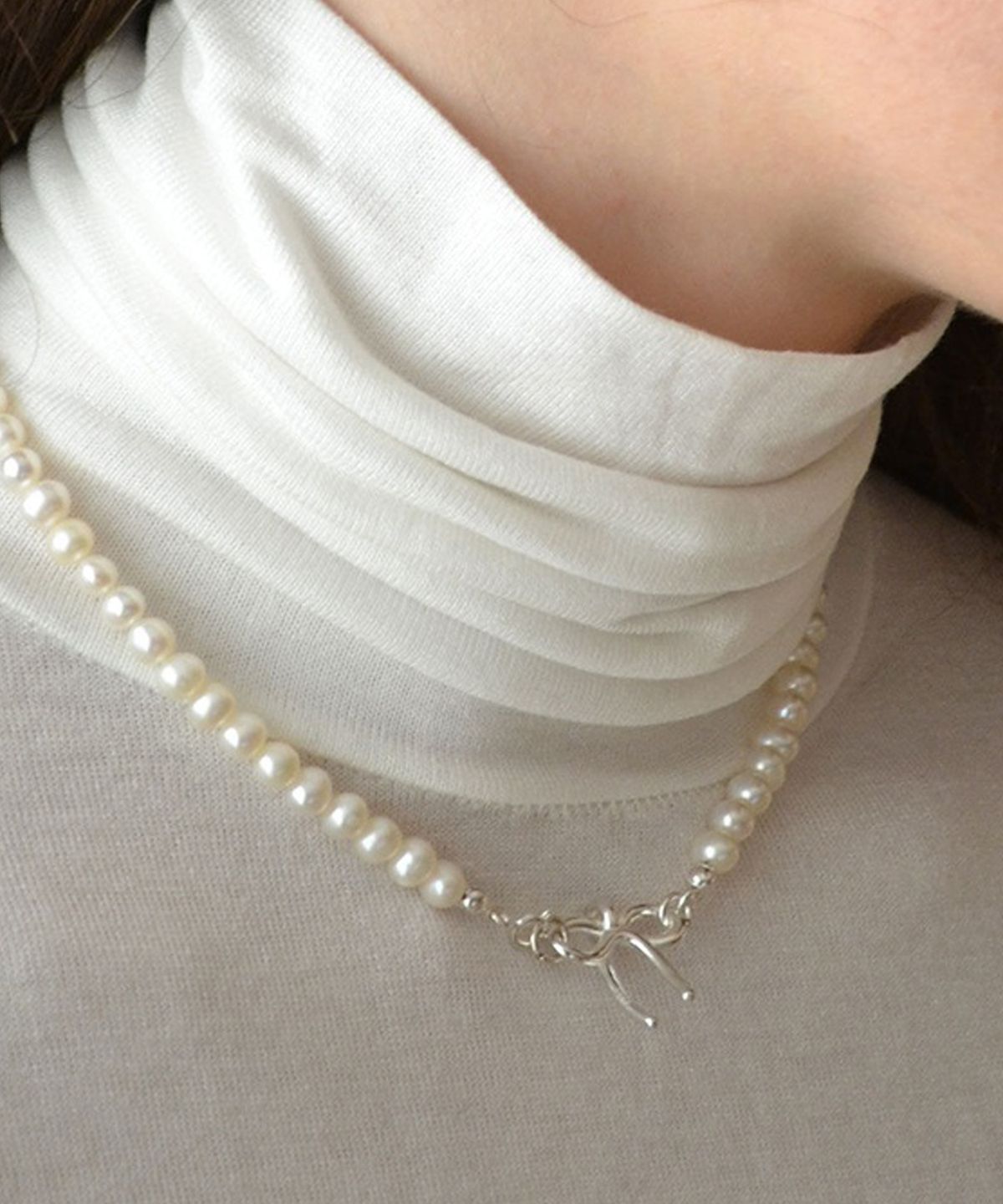 누아보(NUAVO) Classy ribbon pearls