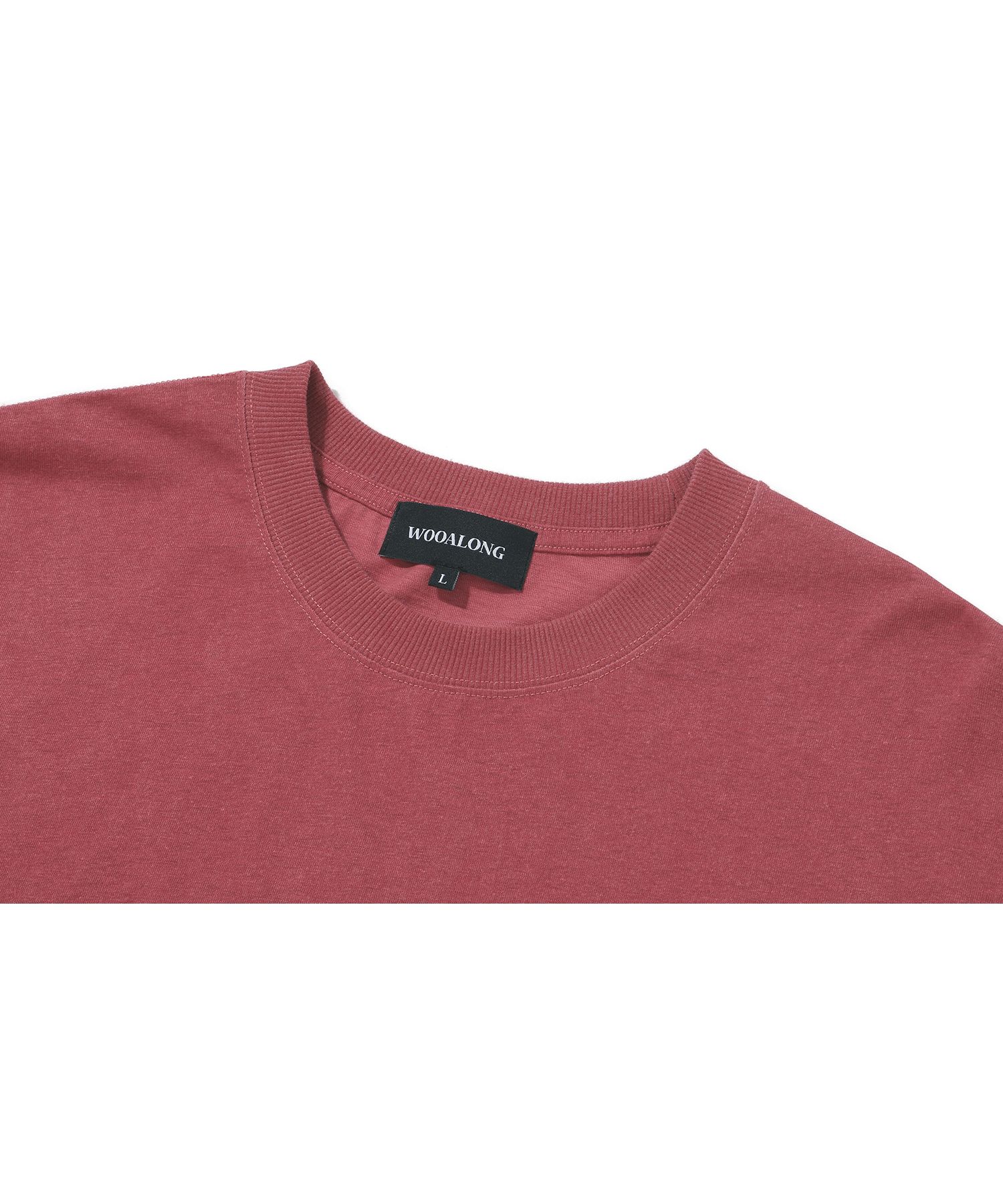 Tシャツ・カットソー WOOALONG Pigment over fit graphic T-shirt 4FK198 MUSINSA | WOOALONG Pigment over fit graphic T-shirt - RED
