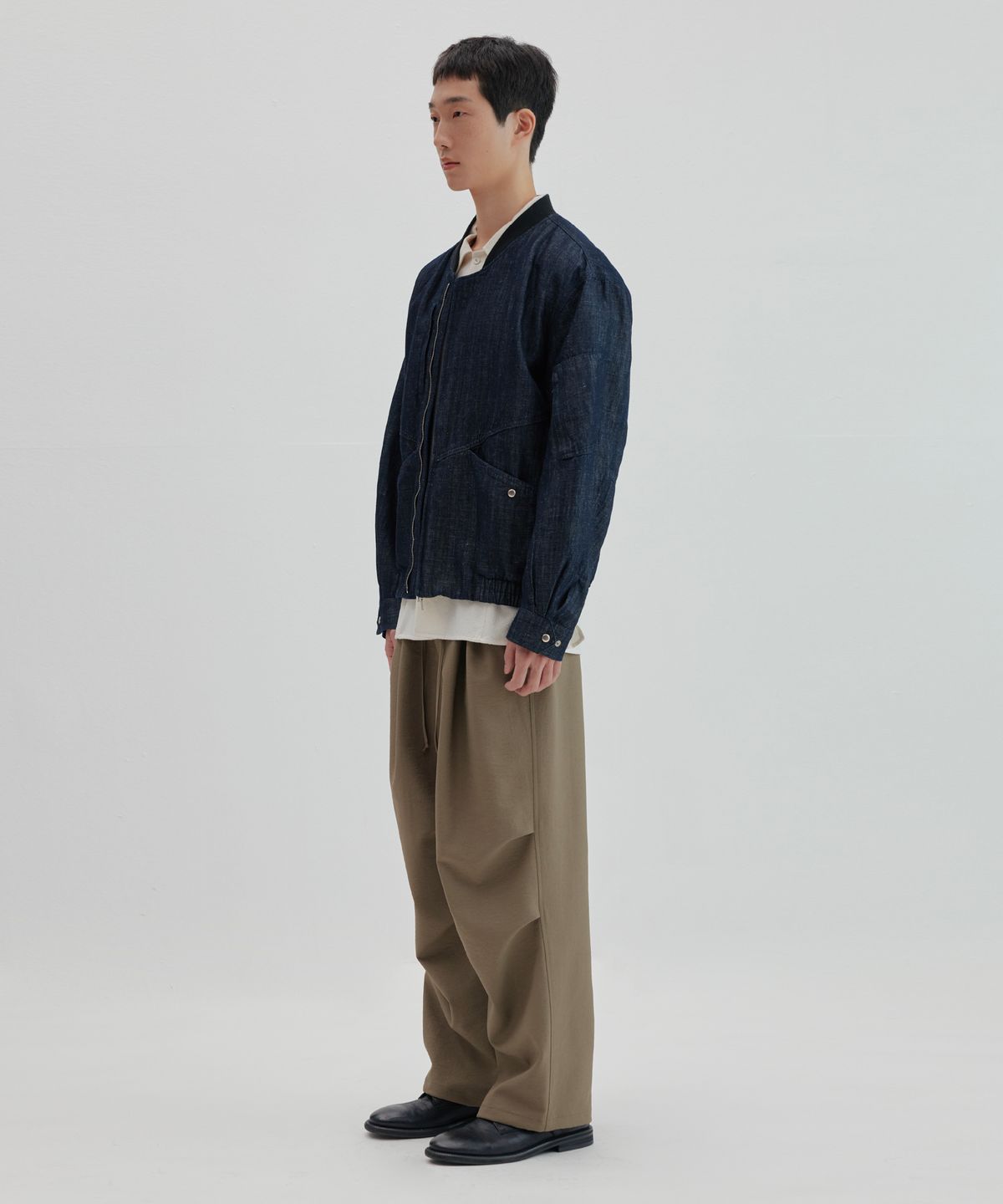 넌블랭크(NONBLANK) MA-1 자켓_INDIGO BLUE