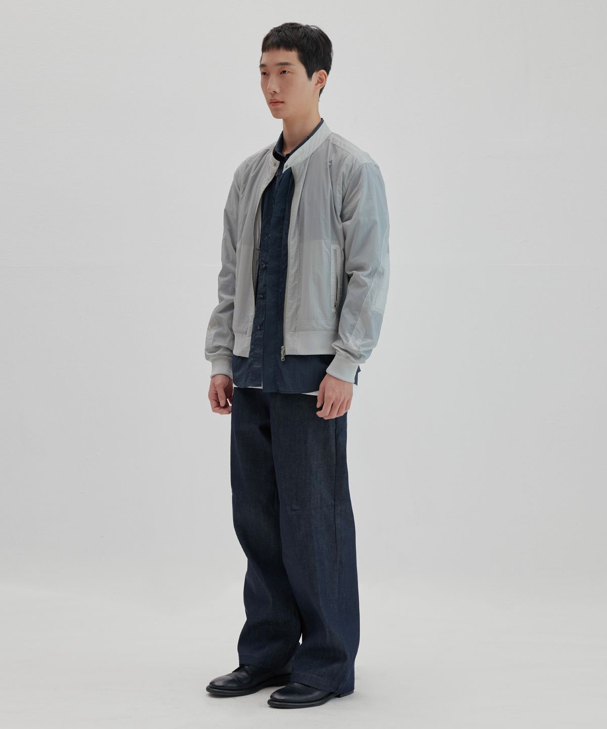 넌블랭크(NONBLANK) 윈드 자켓_LIGHT GREY