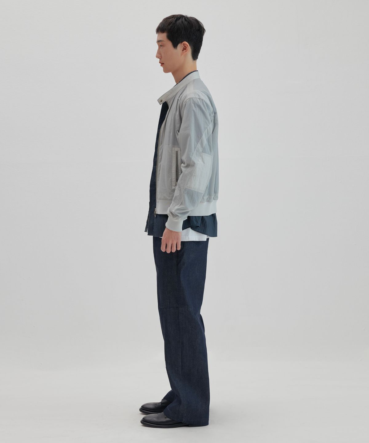넌블랭크(NONBLANK) 윈드 자켓_LIGHT GREY