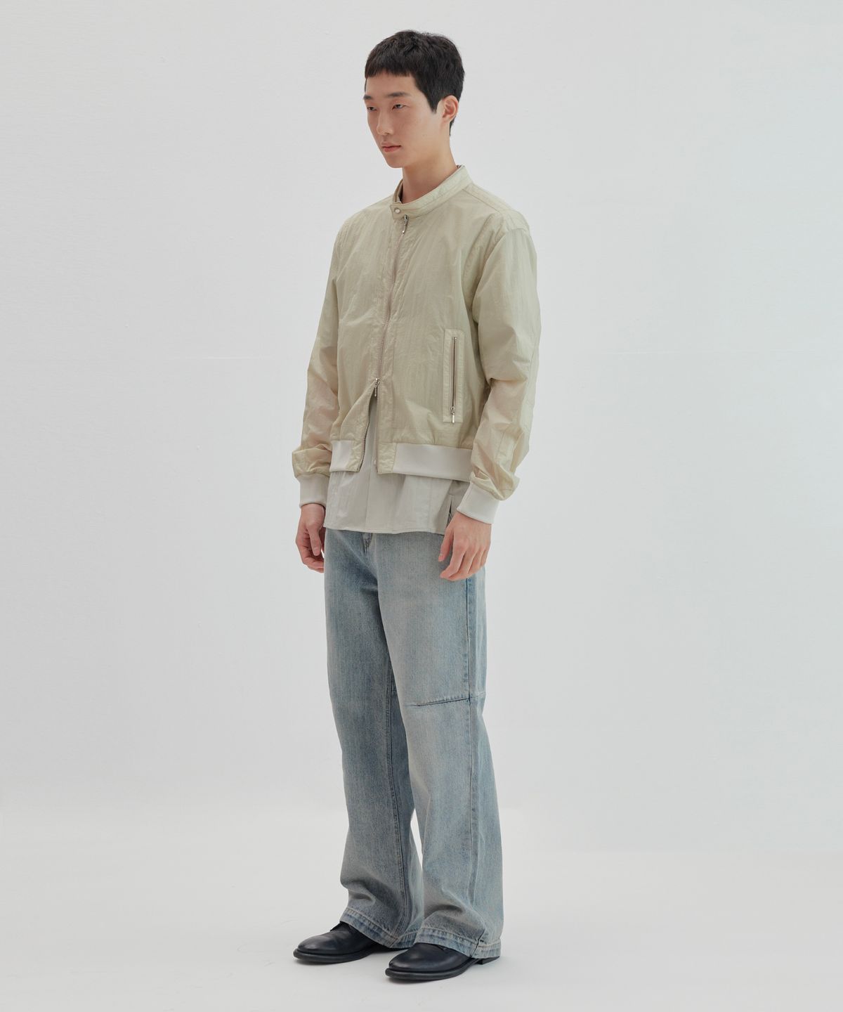 넌블랭크(NONBLANK) 윈드 자켓_BEIGE