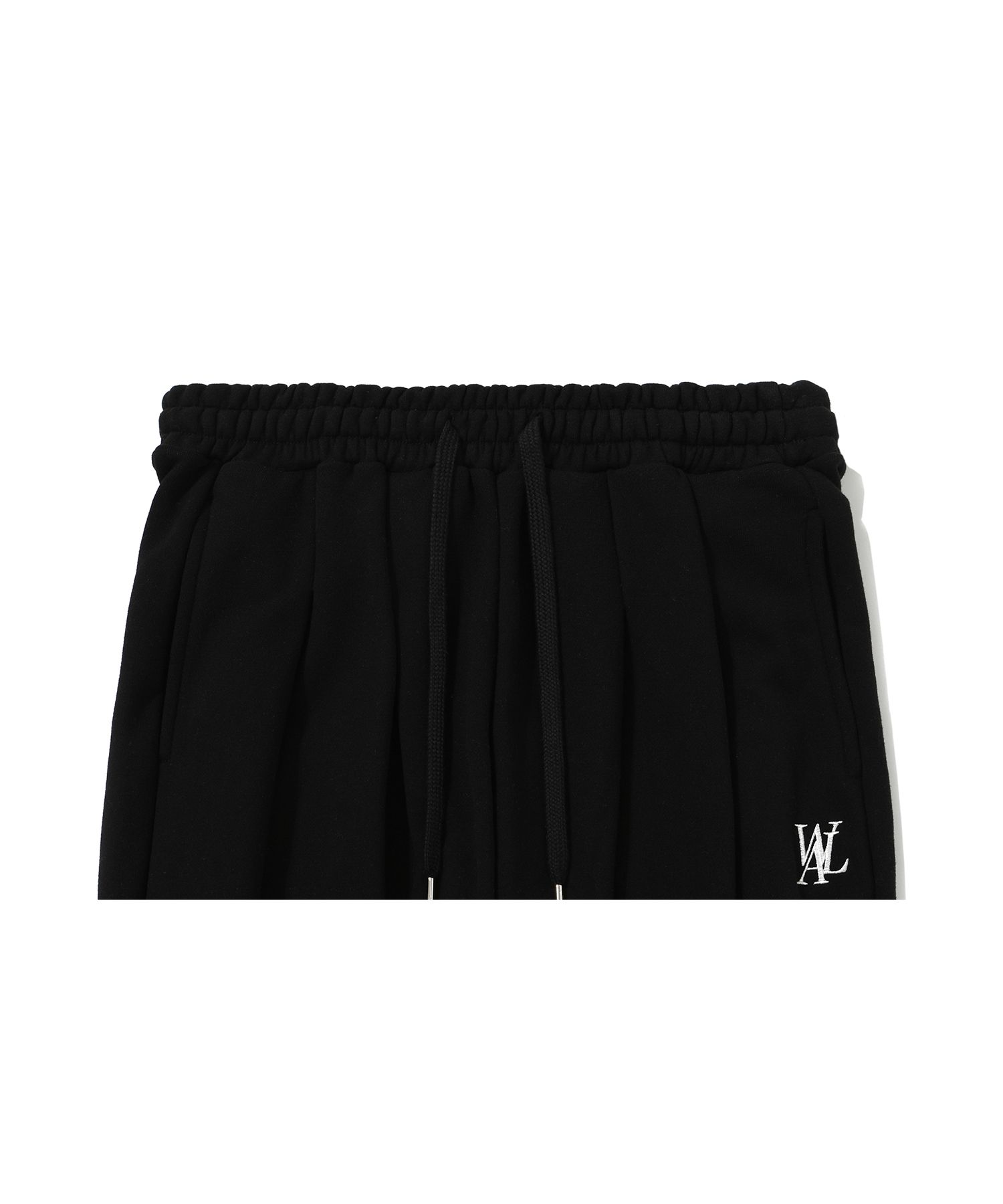 ★送料・関税込★WOOALONG★Signature tuck wide pants★ MUSINSA | WOOALONG Signature tuck wide pants - BLACK