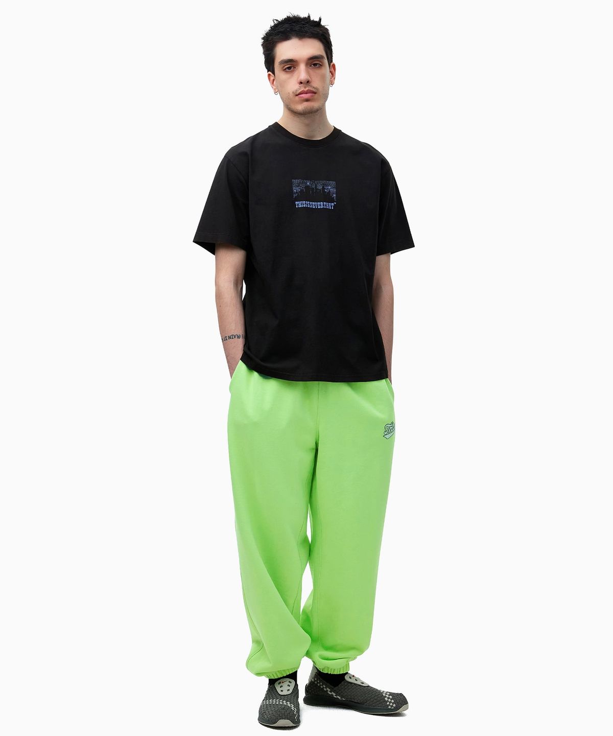 디스이즈네버댓(THISISNEVERTHAT) That Sign Sweatpant Light Green