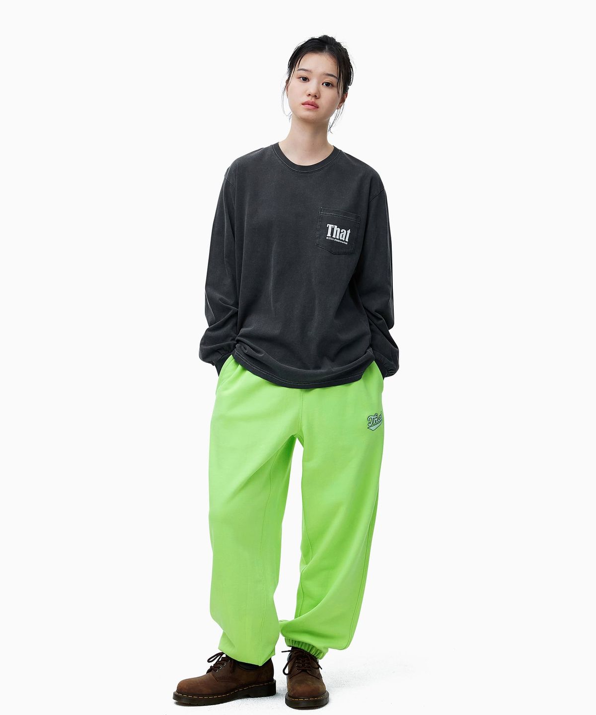 디스이즈네버댓(THISISNEVERTHAT) That Sign Sweatpant Light Green