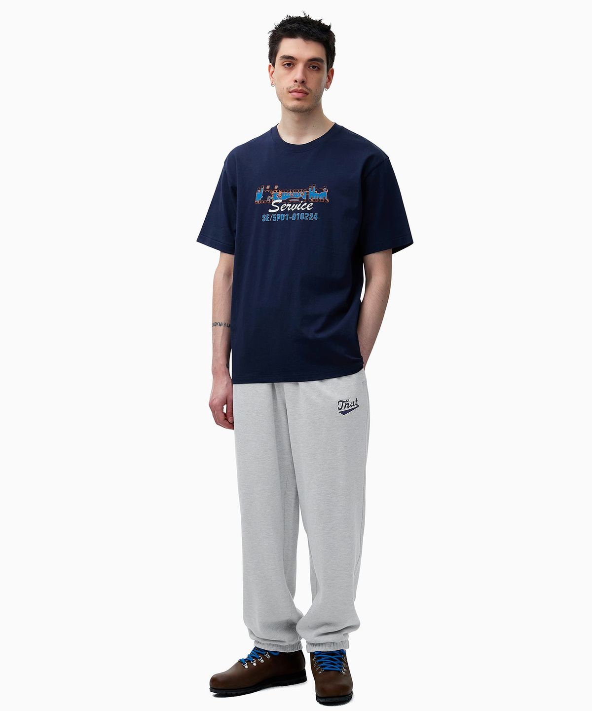 디스이즈네버댓(THISISNEVERTHAT) That Sign Sweatpant Heather Grey