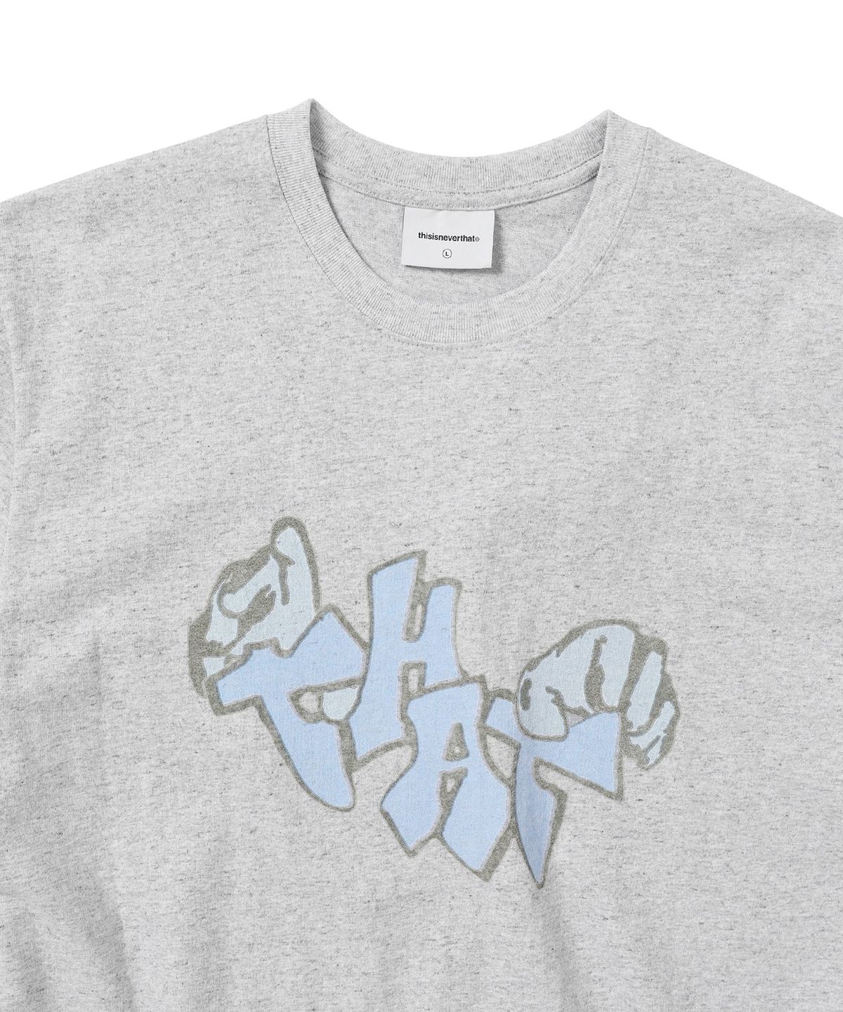 디스이즈네버댓(THISISNEVERTHAT) THAT Hands Tee Heather Grey