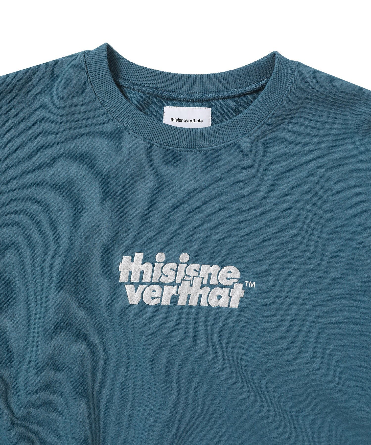 MUSINSA | thisisneverthat OL-Logo Crewneck - Light Navy