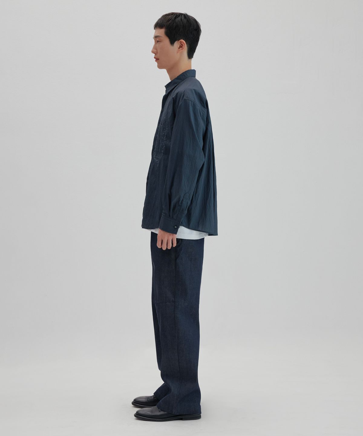넌블랭크(NONBLANK) 윈드 브레이크 셔츠_DARK GREY