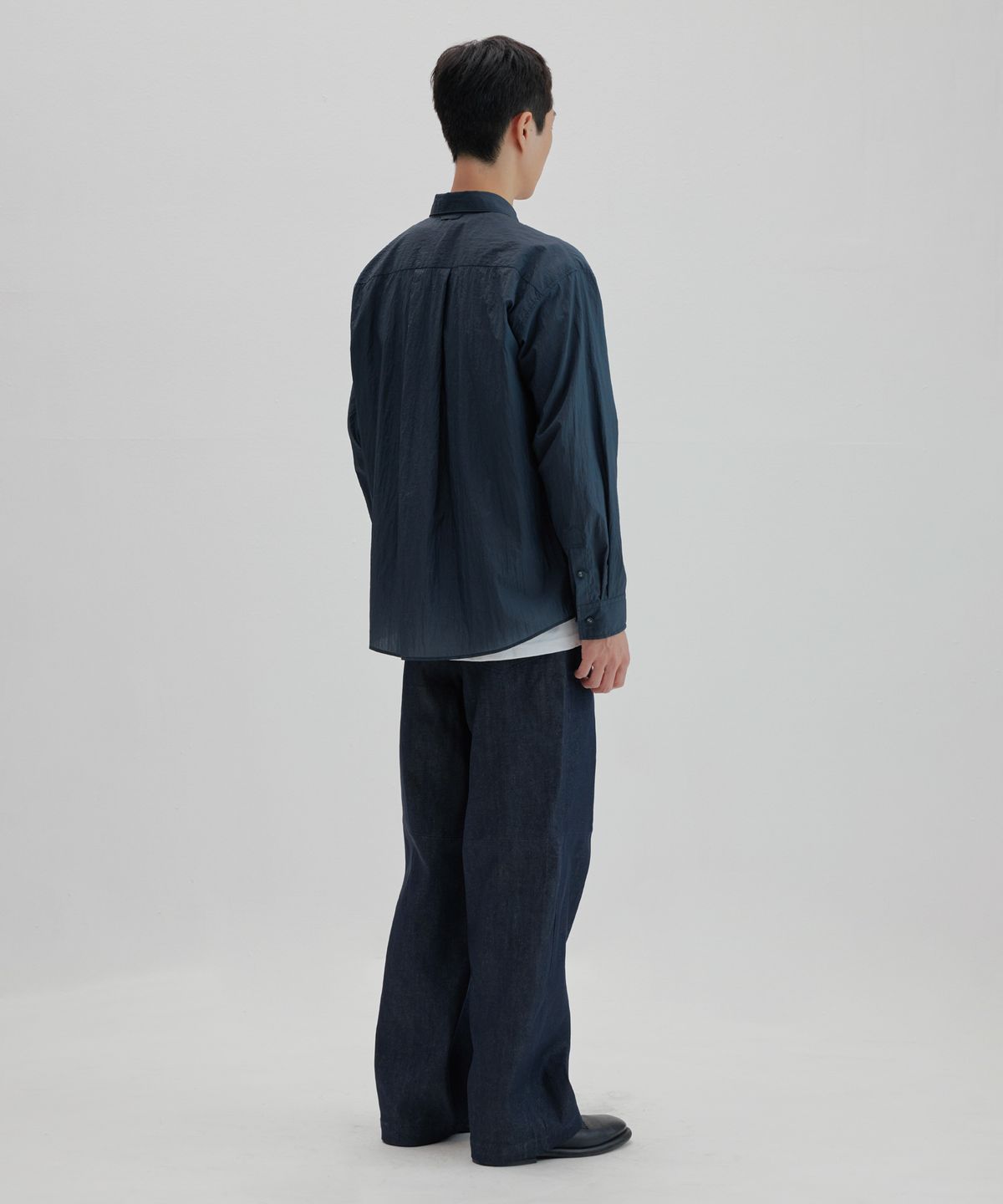 넌블랭크(NONBLANK) 윈드 브레이크 셔츠_DARK GREY