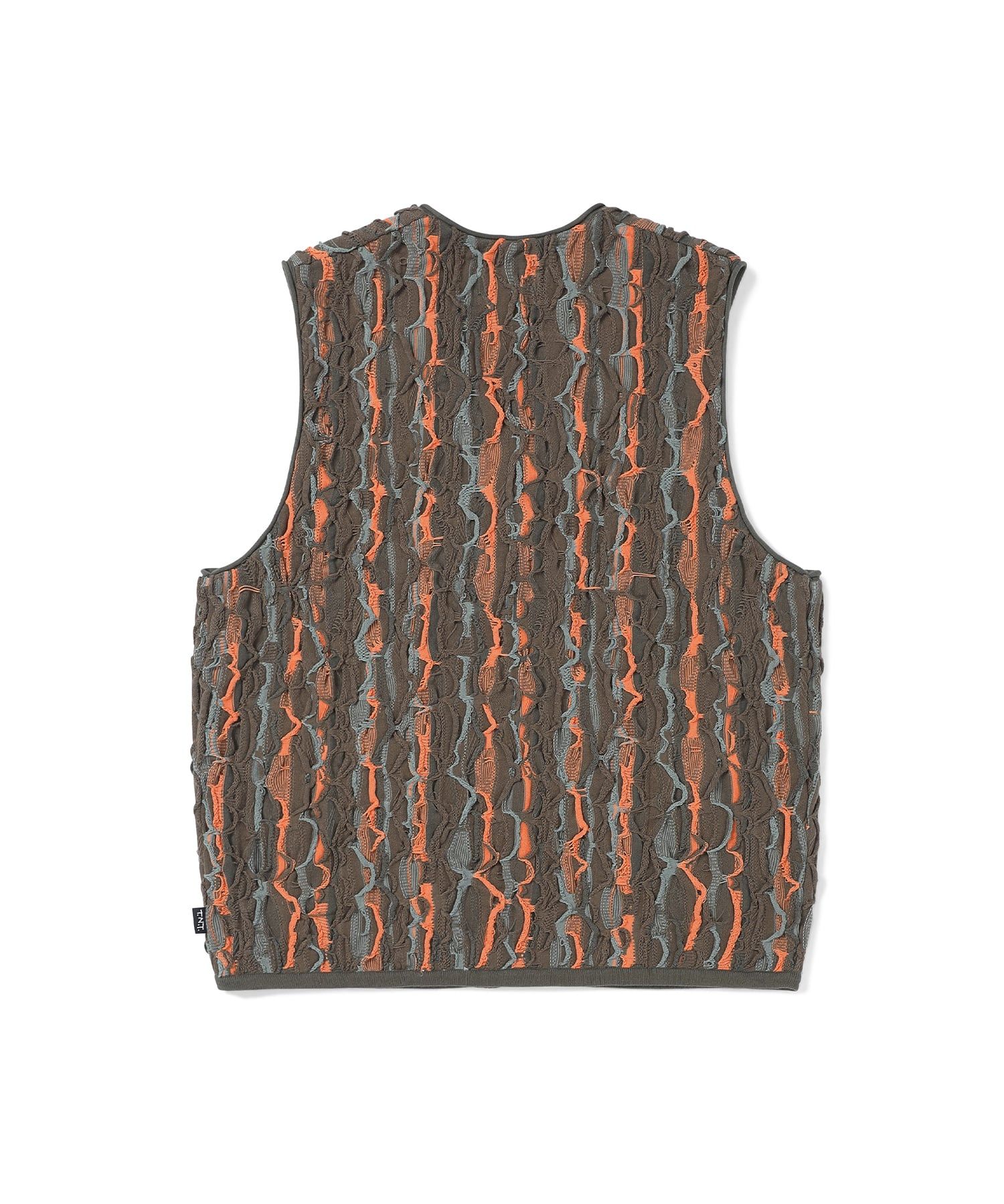 トップス thisisneverthat 3D Cable Knit Vest Brown MUSINSA | thisisneverthat® 3D Cable Knit Vest Brown