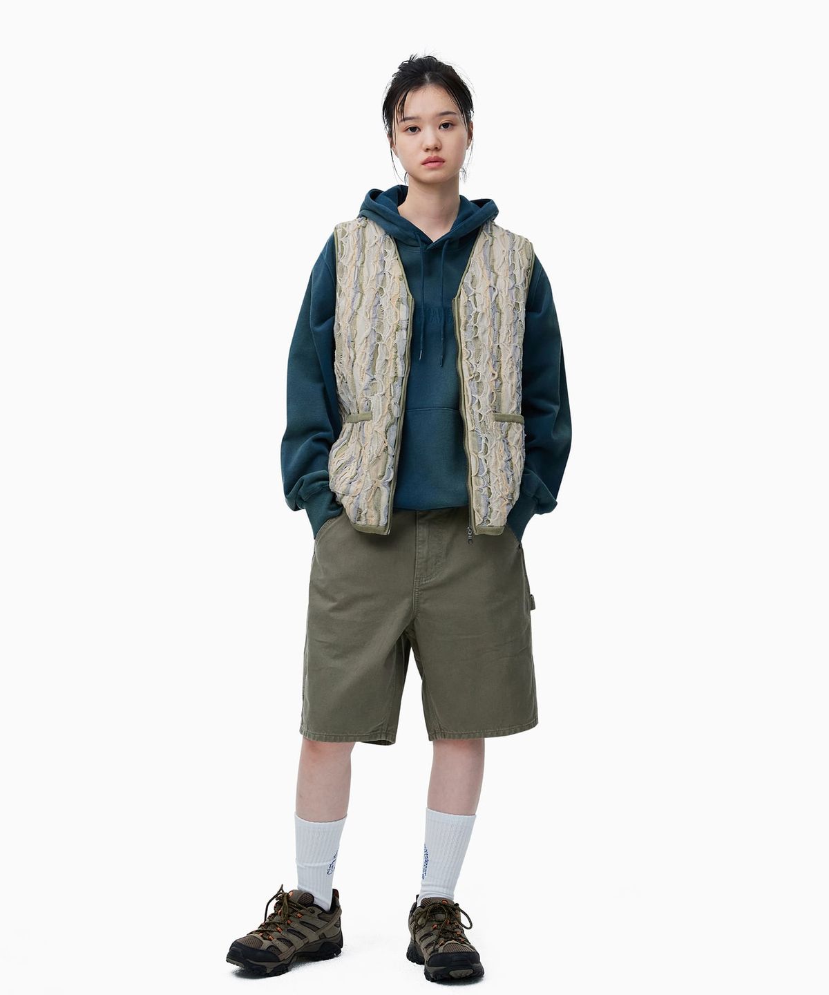 디스이즈네버댓(THISISNEVERTHAT) 3D Cable Knit Vest Beige