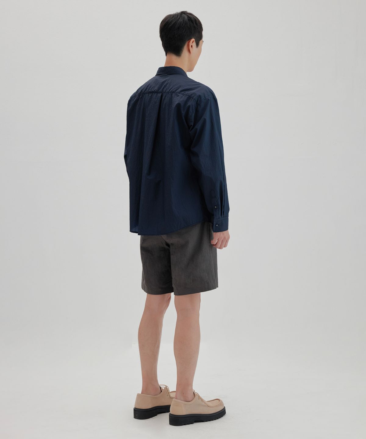 넌블랭크(NONBLANK) 윈드 브레이크 셔츠_DARK NAVY