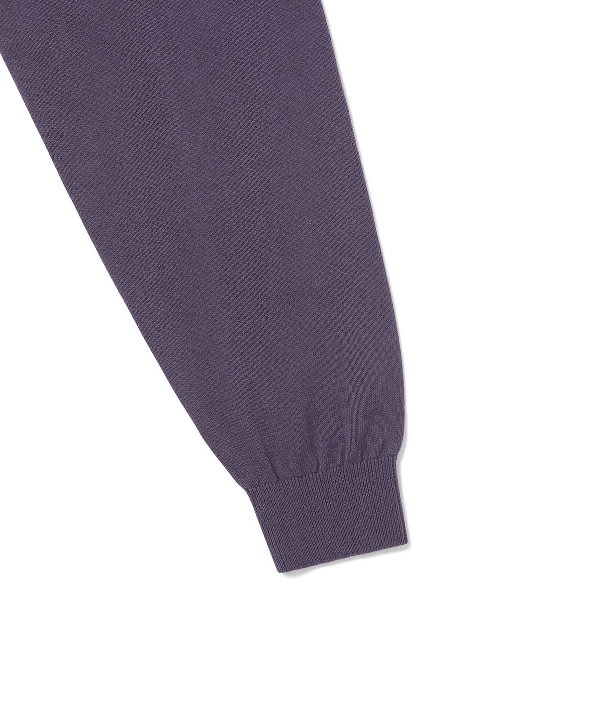 디스이즈네버댓(THISISNEVERTHAT) Cable Knit Zip Polo Violet