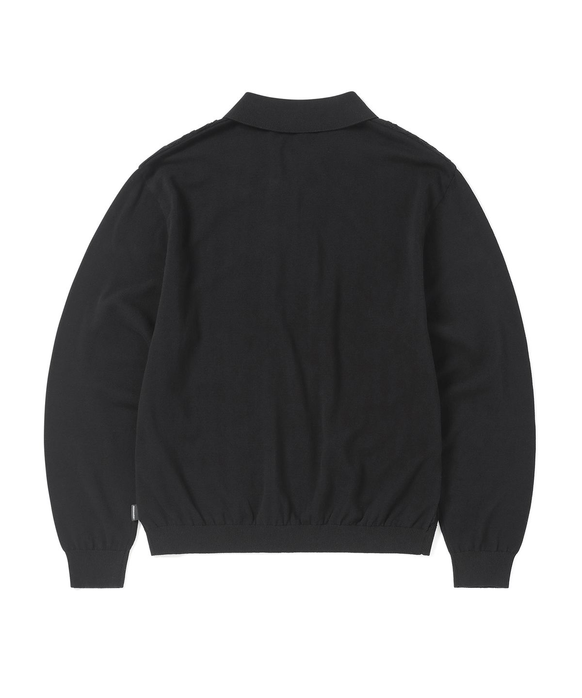 디스이즈네버댓(THISISNEVERTHAT) Cable Knit Zip Polo Black
