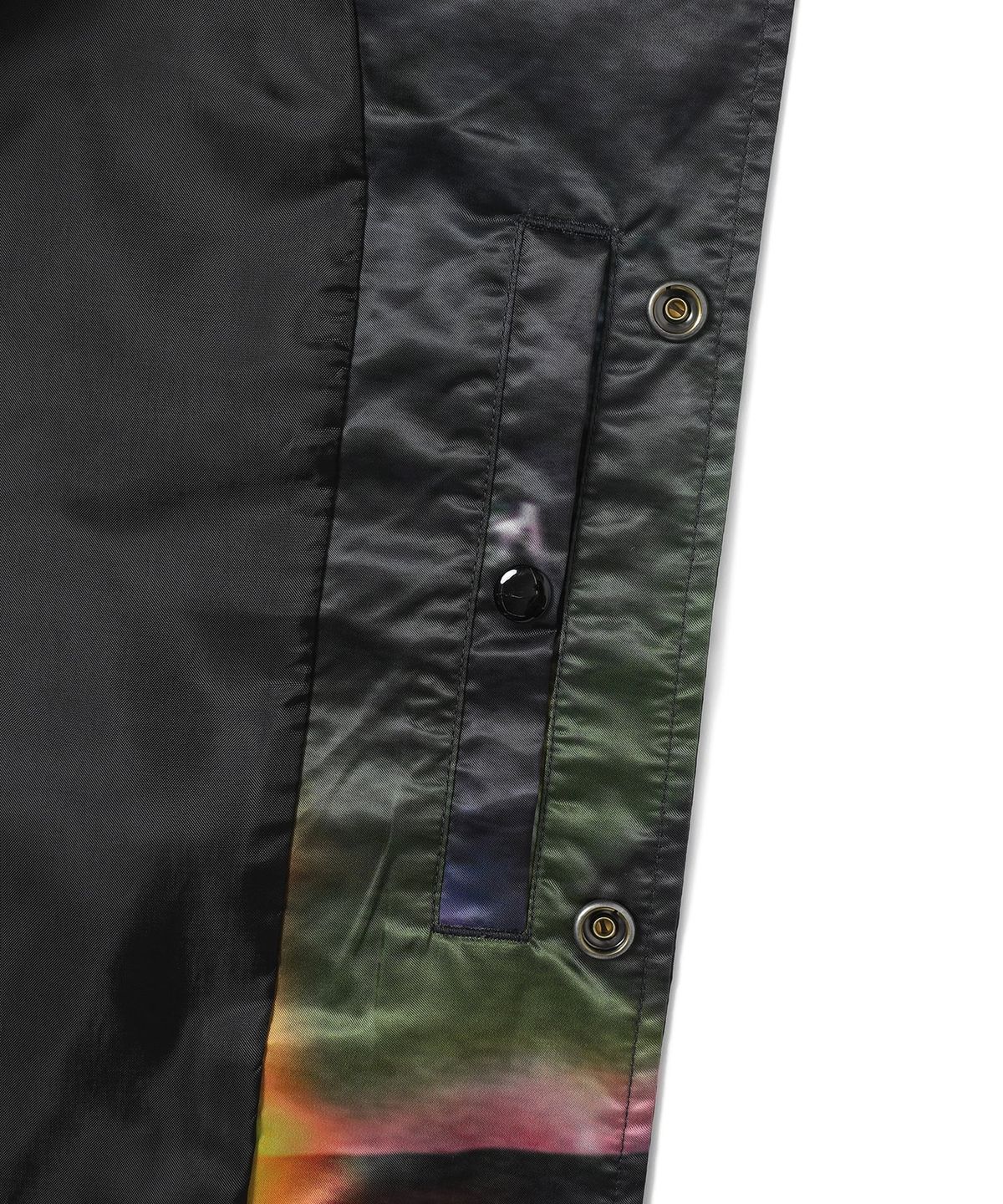 디스이즈네버댓(THISISNEVERTHAT) Flame Satin Jacket Black