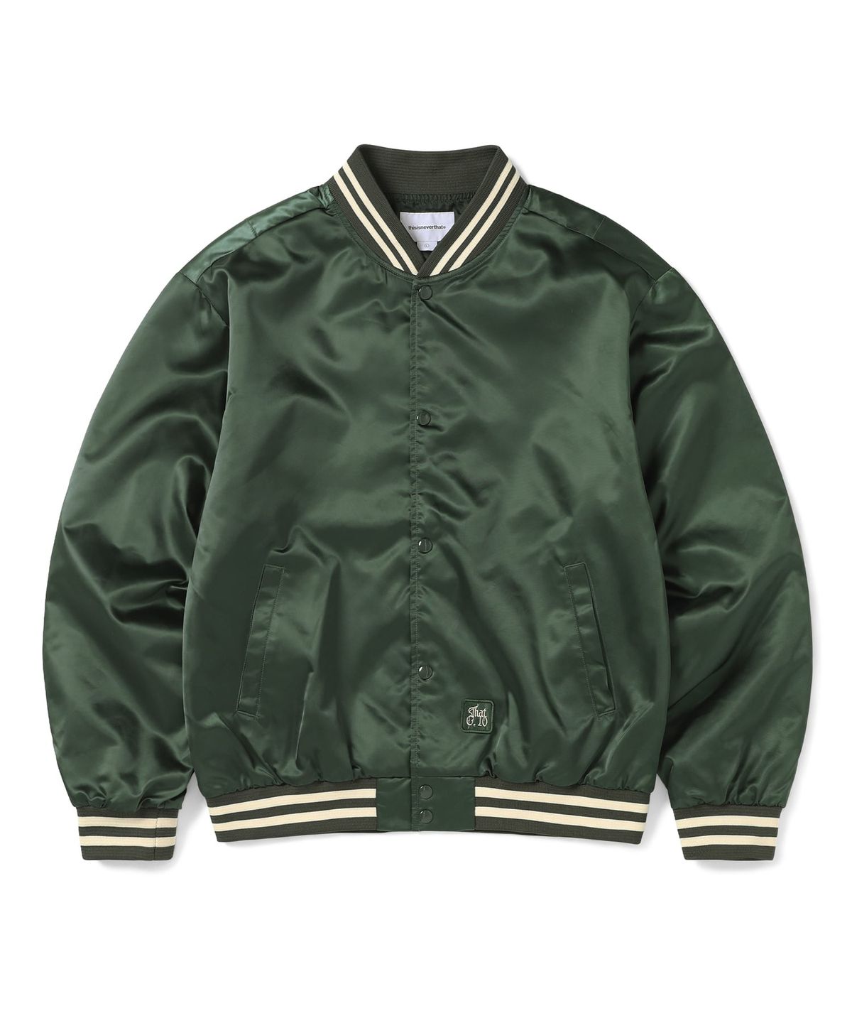 디스이즈네버댓(THISISNEVERTHAT) Satin Jacket Olive