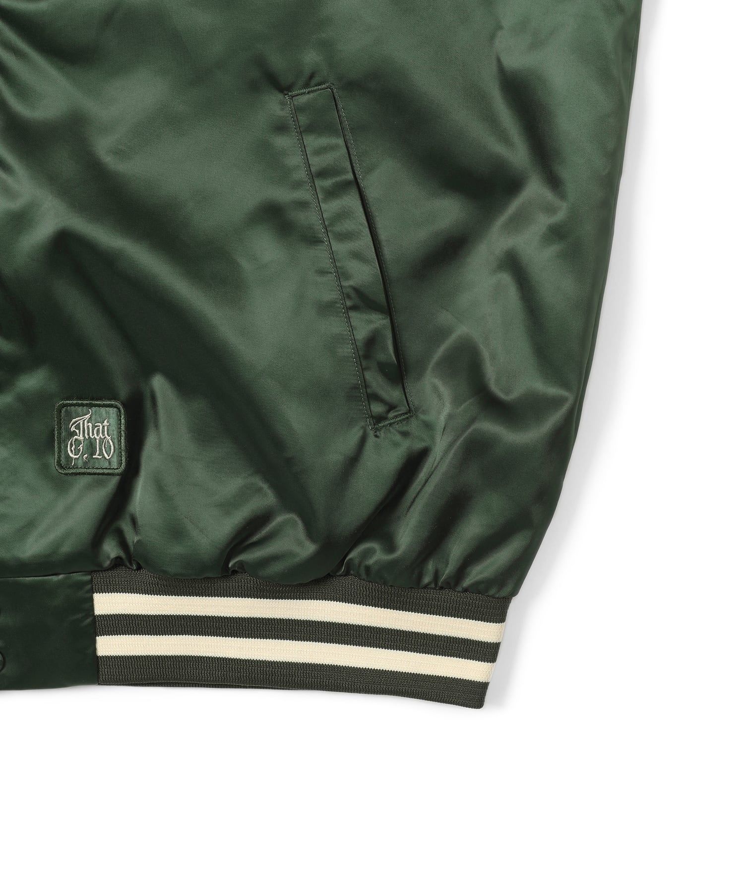 MUSINSA | thisisneverthat® Satin Jacket Olive