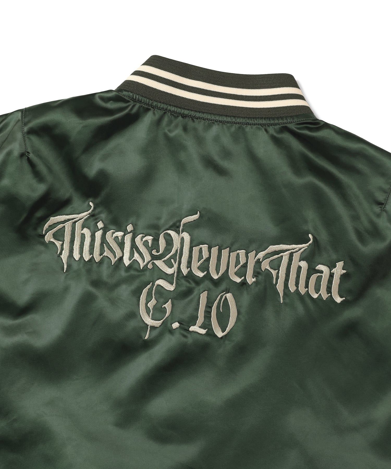 MUSINSA | thisisneverthat® Satin Jacket Olive