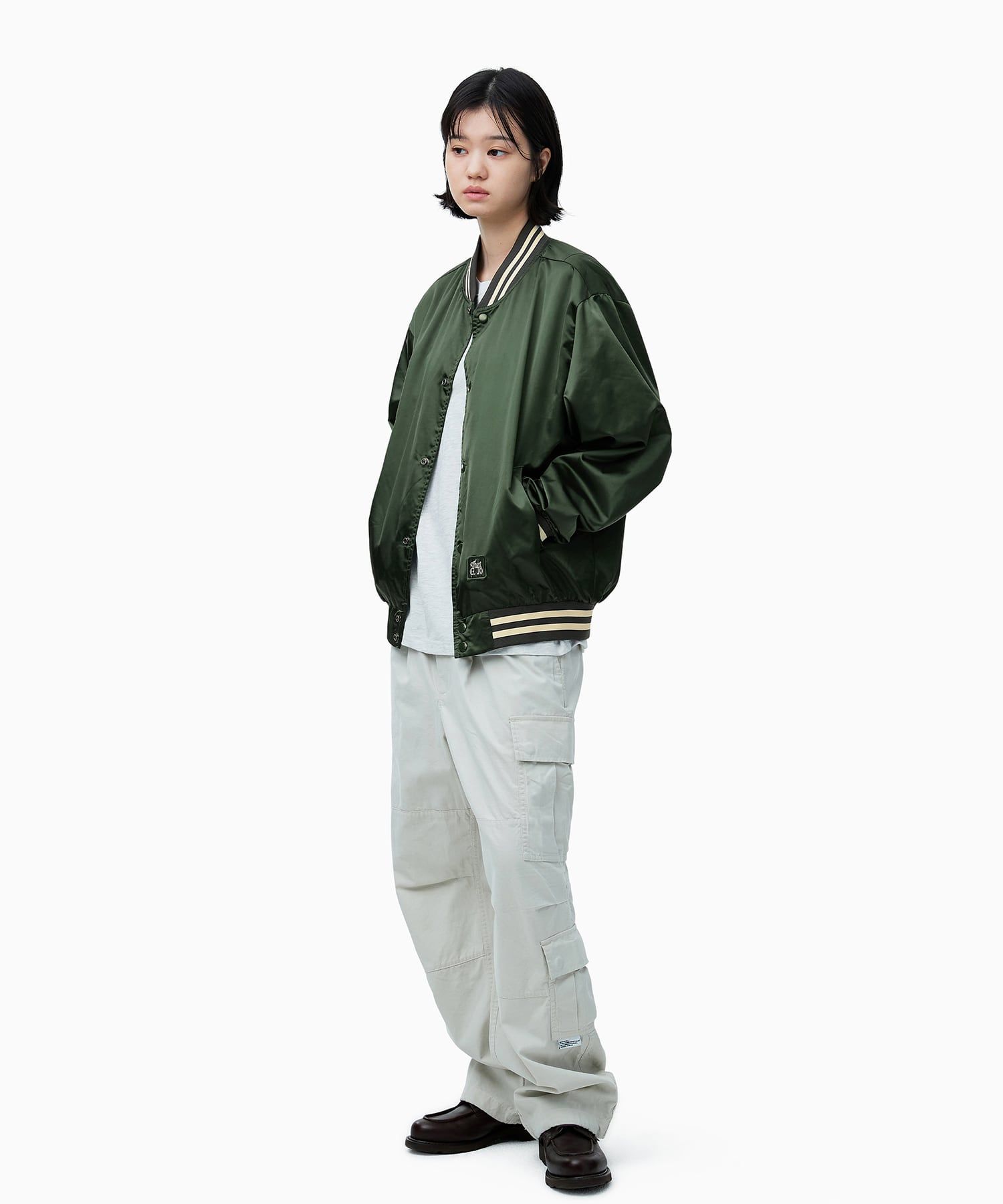 【SALE／37%OFF】 thisisneverthat® | MUSINSA Satin Olive Jacket ジャケット・アウター